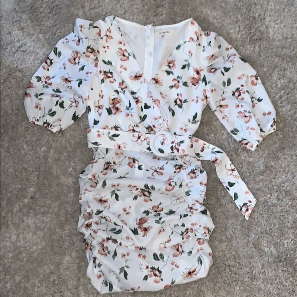 SMALL white floral dress Brand New